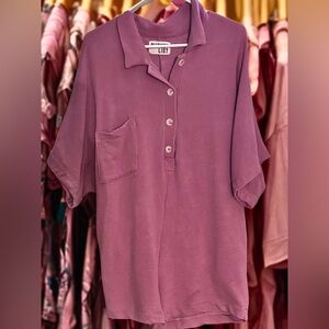 BUCKETLIST Mauve Short Sleeve Jumpsuit